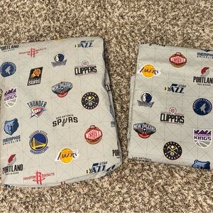 Pottery Barn teen NBA Twin/Twin XL sheet set top and fitted